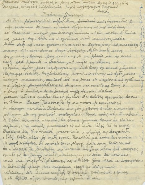 KKE 5278.jpg - Dok. List do Janiny Kondratowicz od Irena, Wilcza Góra, 15 XII 1945 r.